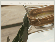Tablet Screenshot of fattoushcafe.com